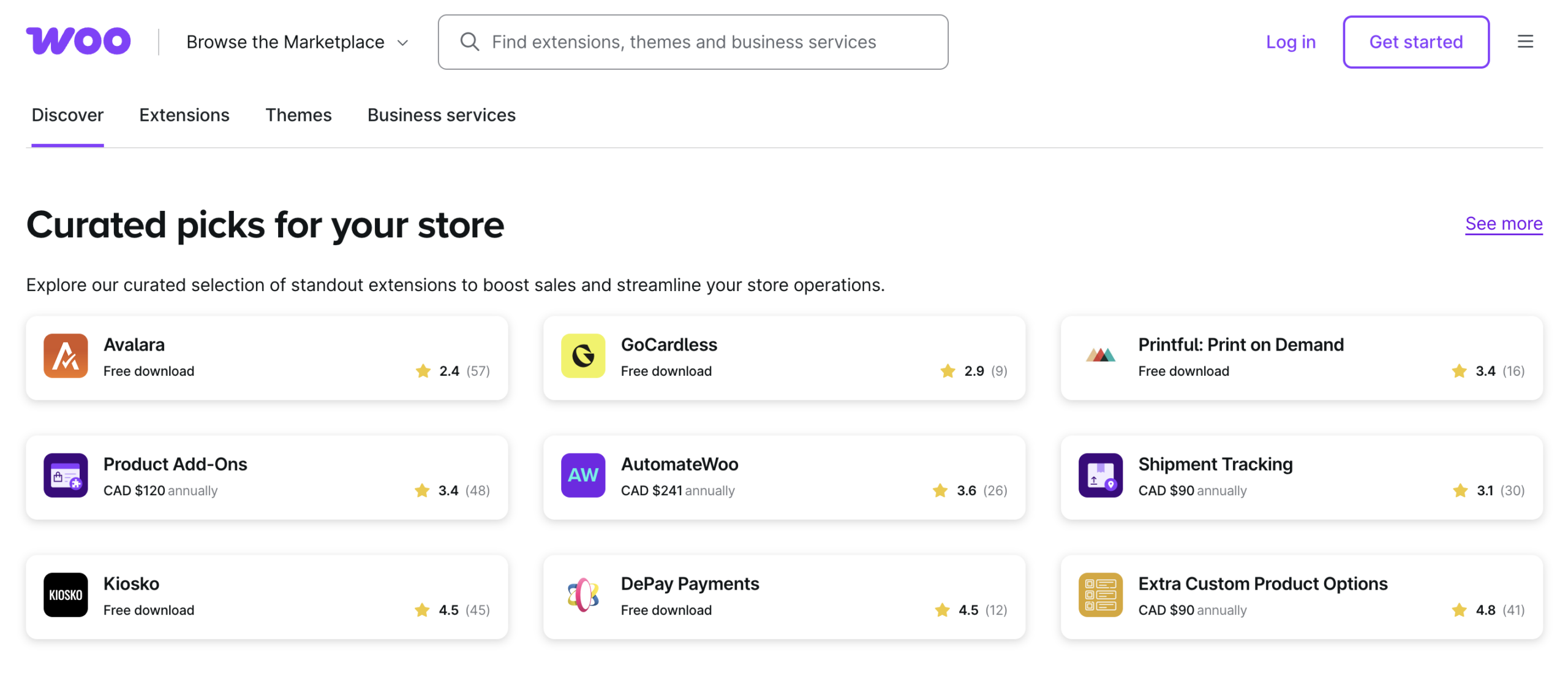 WooCommerce Marketplace